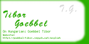 tibor goebbel business card
